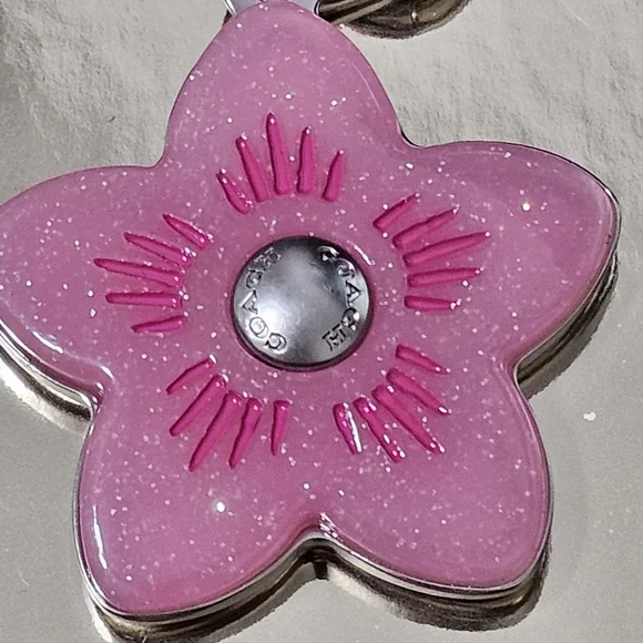 Coach Wildflower Cluster Bag Charm Keychain New with Tags - Picture 6 of 9